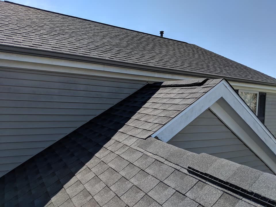 Asphalt roof replacement in Galloway, Ohio.
